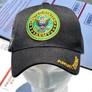 Black US Army Cap